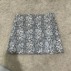 Snake skin skirt